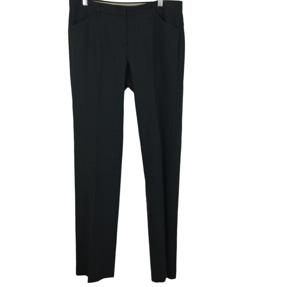 Theory Womens Wool Blend Straight Leg Trouser Fit Dress Pants Charcoal Gray Sz 6 - Picture 1 of 9